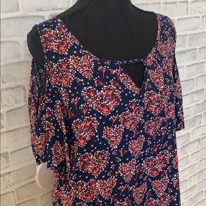 Cold shoulder women’s top